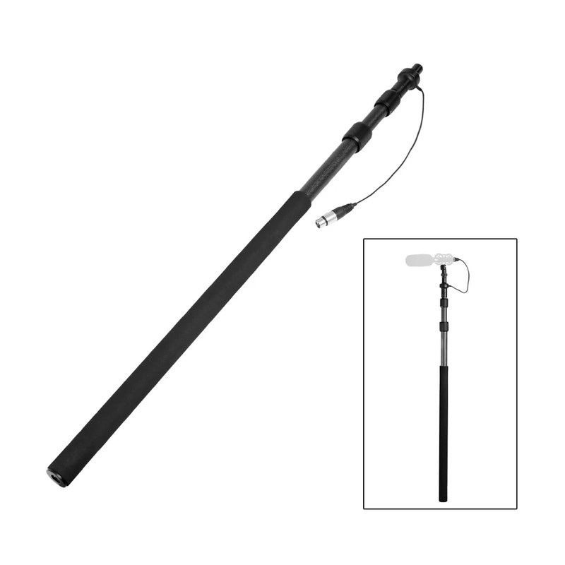Boya BY-PB25 Carbon Fiber Boompole w/ Internal XLR - حامل ميكروفون